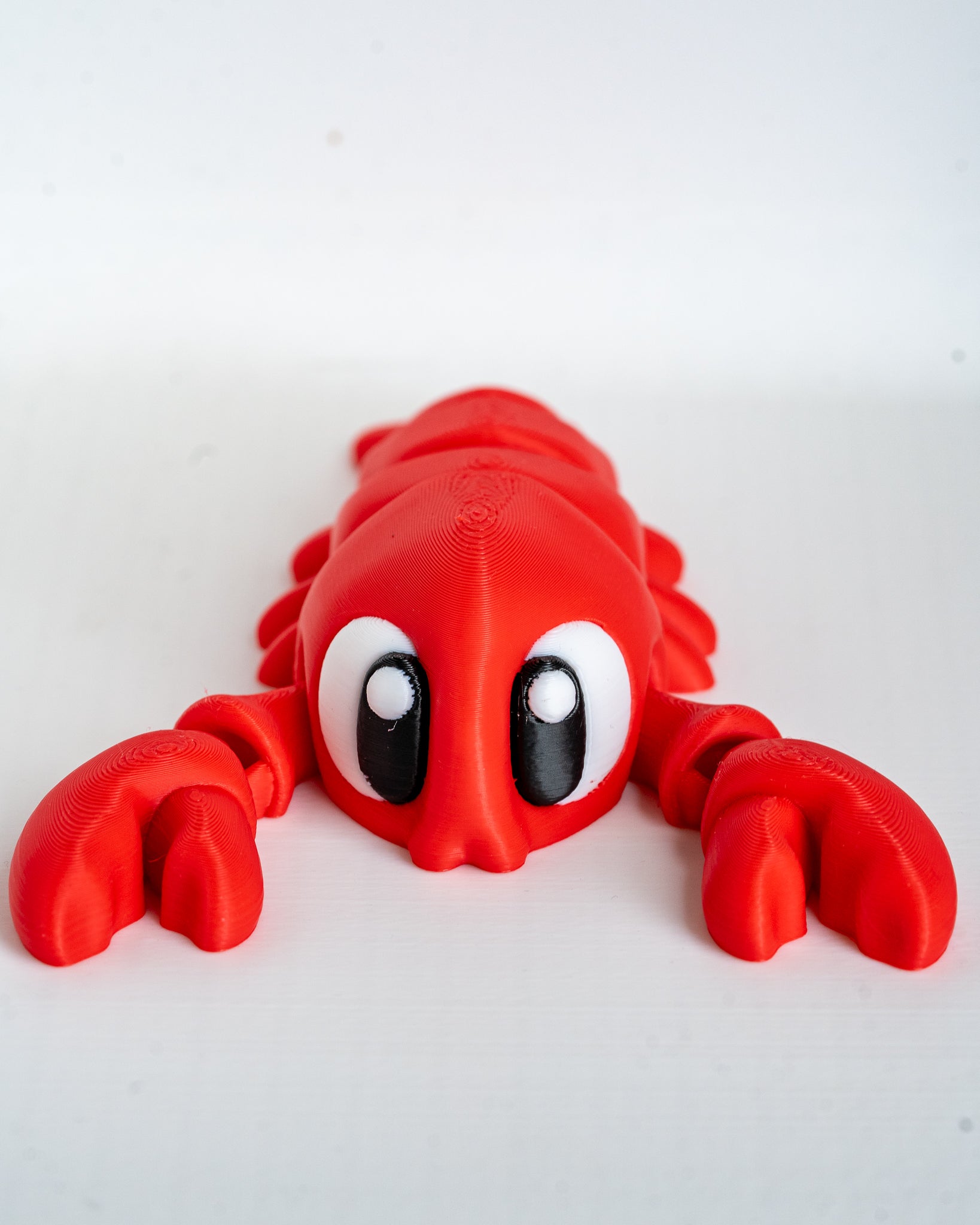 Lobster figure viewed from front