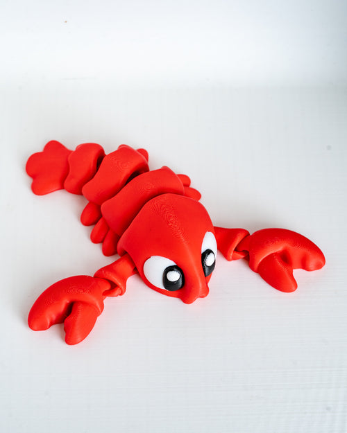 Articulated lobster figurine