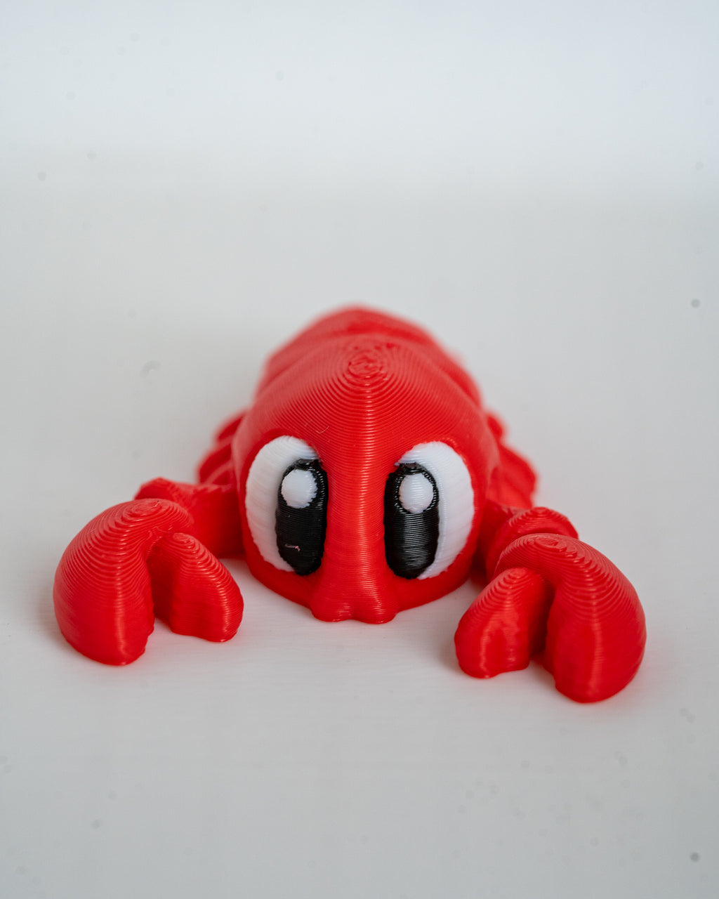 Lobster figure viewed from front