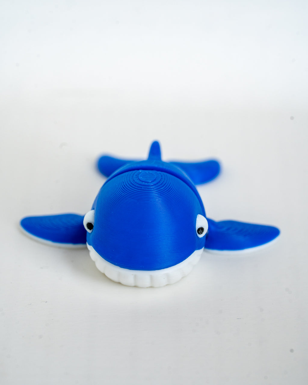 Whale figure viewed from front
