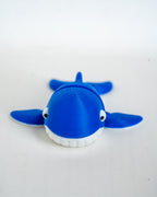 Whale figure viewed from front
