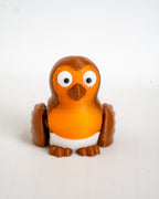 Cute robin figure viewed from front