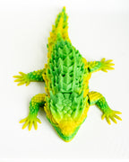 Green lizard figurine 