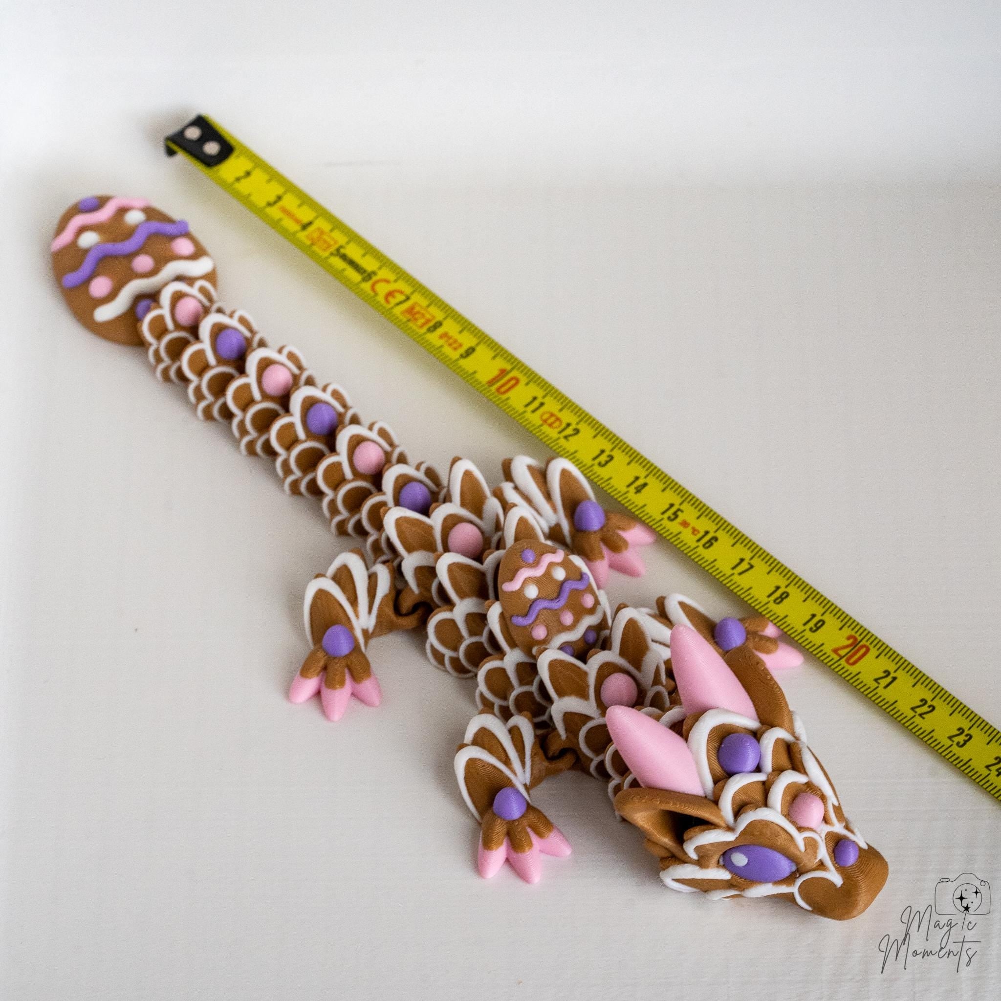 Easter Cookie Dragon - 3D Printed Pastel Fantasy Spring Decor