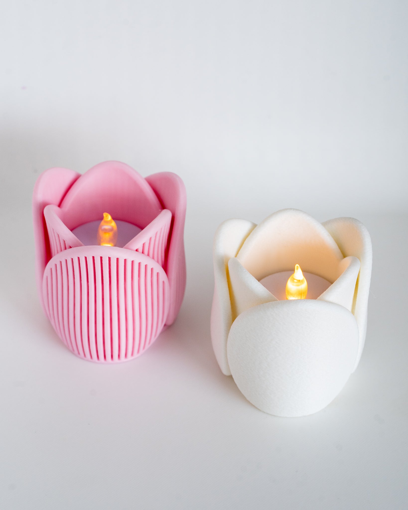Tulip tealight holder decorative set