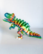 Cute dinosaur skeleton with movable legs and tail