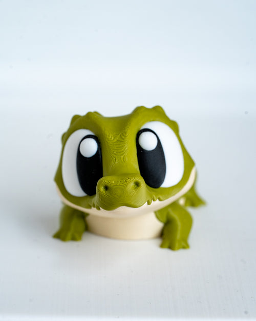 Cute crocodile decorative figure