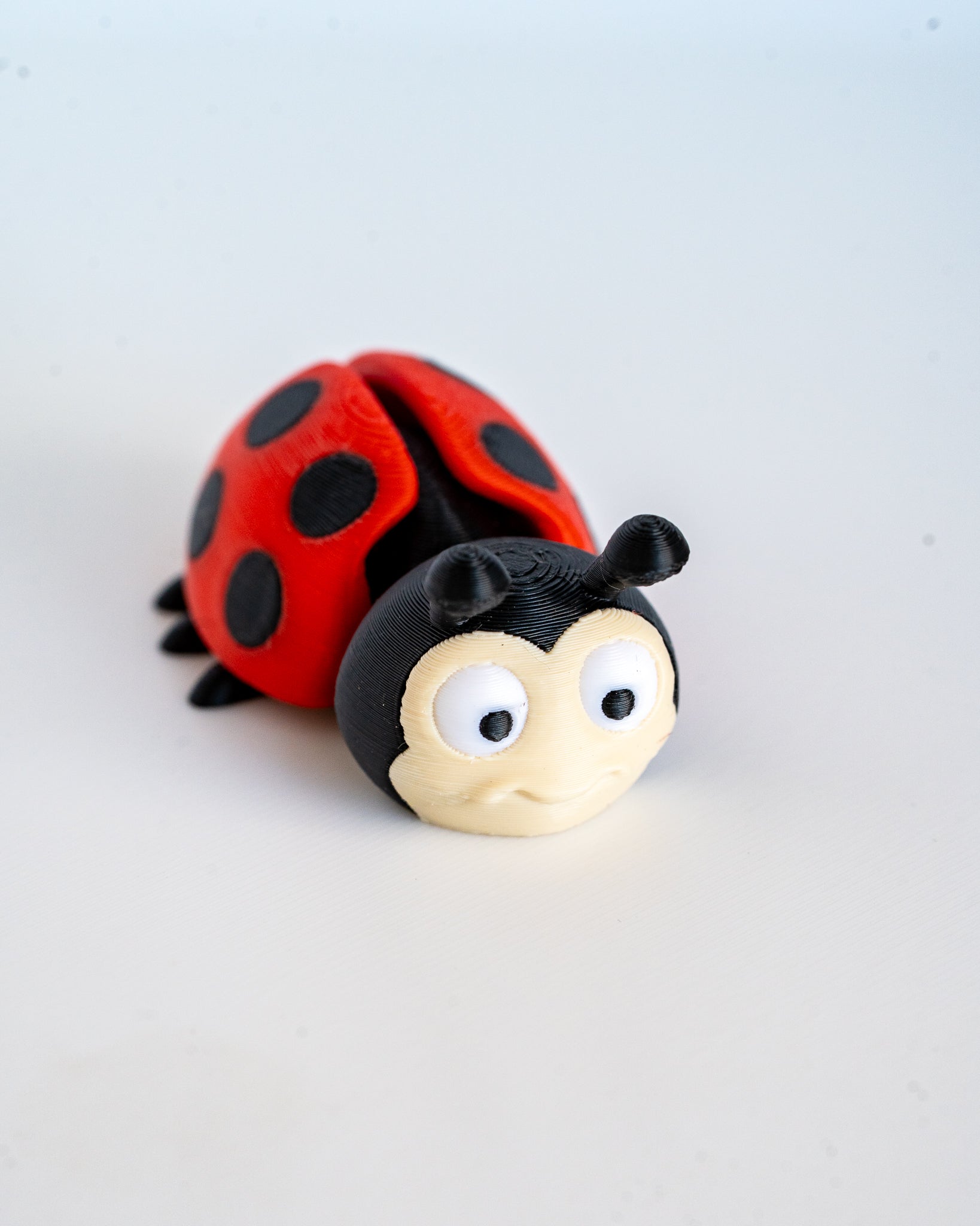 Ladybug figure viewed from side