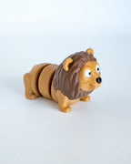 Lion decorative figure viewed from side