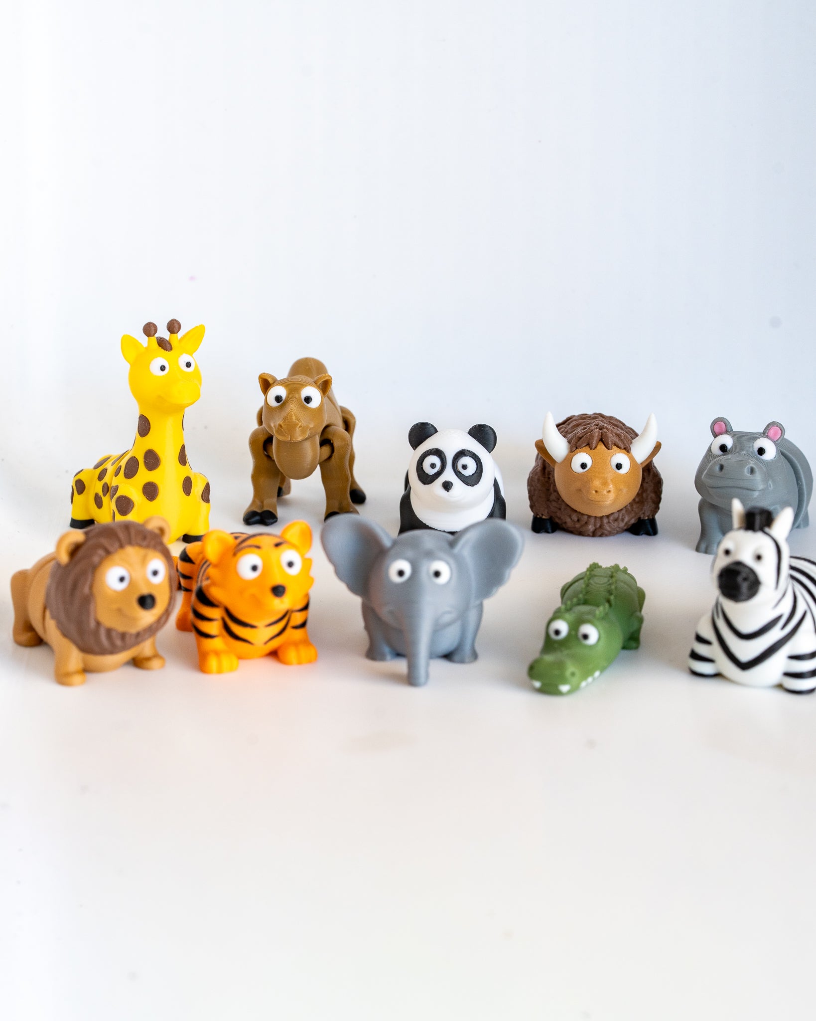 Safari animal figurines collection