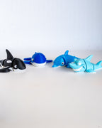 Ocean animal figurines collection orca whale dolphin shark