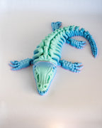 Articulated mosasaurus skeleton figurine