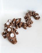 Coconut themed dragon viewed from angle