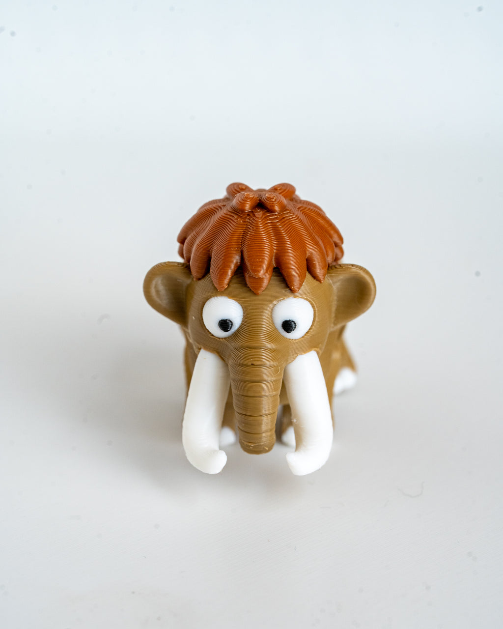 Cute mammoth decorative figure close up