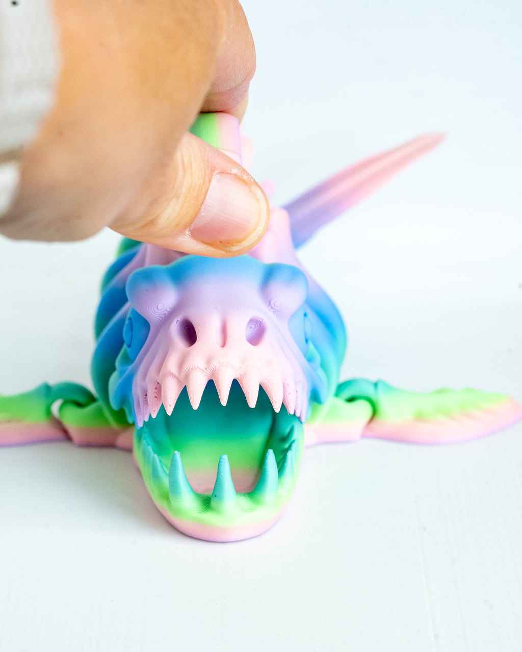 open mouth anglerfish figurine