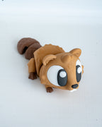 Cute beaver decorative figure close up