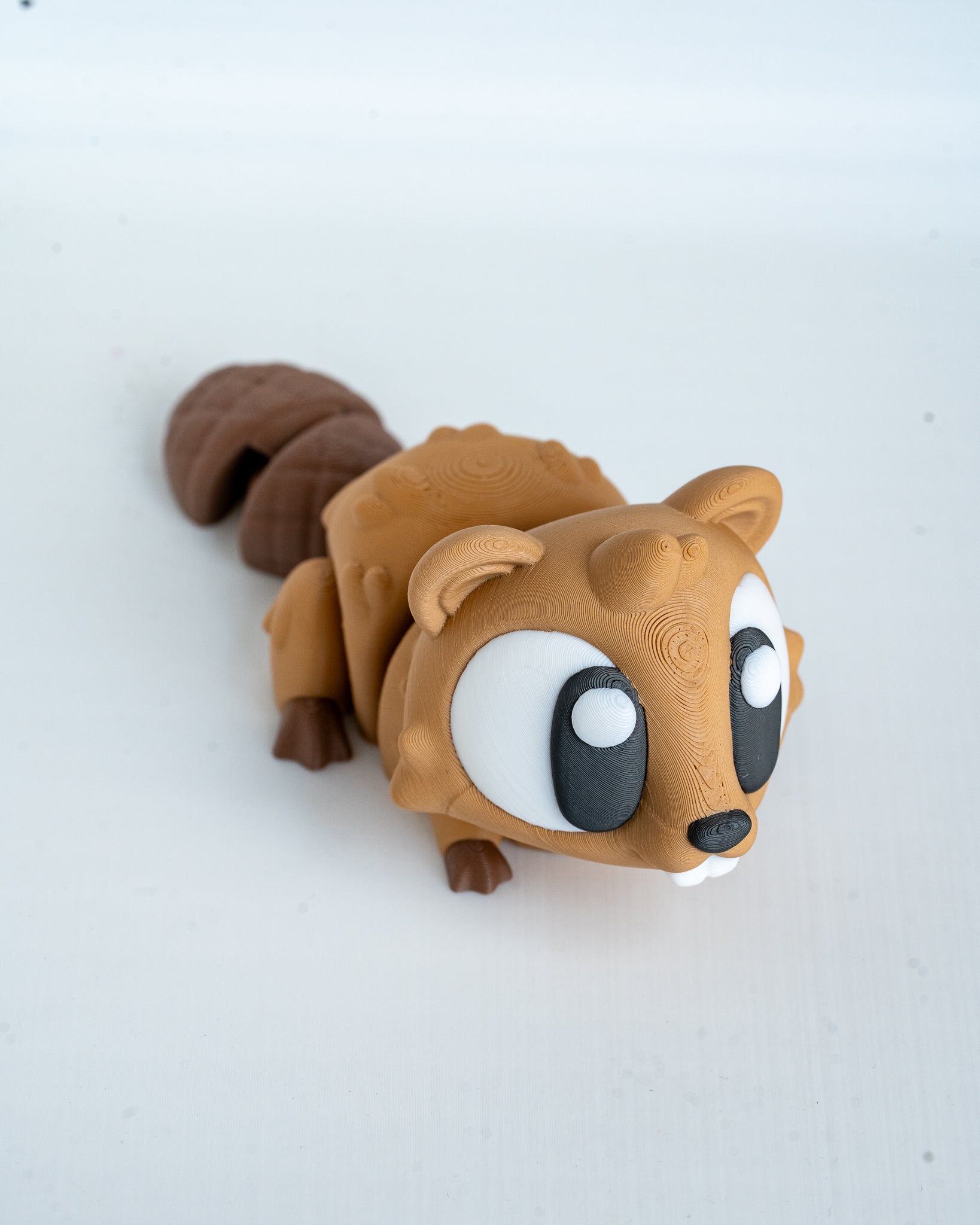 Cute beaver decorative figure close up