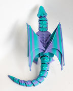 Winged dragon viewed from above
