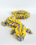 Yellow and silver dragon decorative figure