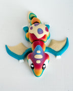 Top view of articulated pterodactyl figure