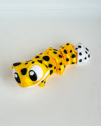 Cute gecko decorative figure close up