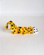 Yellow spotted gecko viewed from side