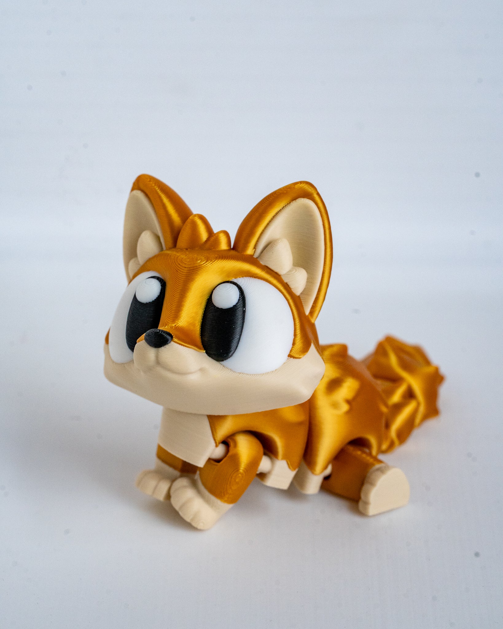 Cute fox decorative figure