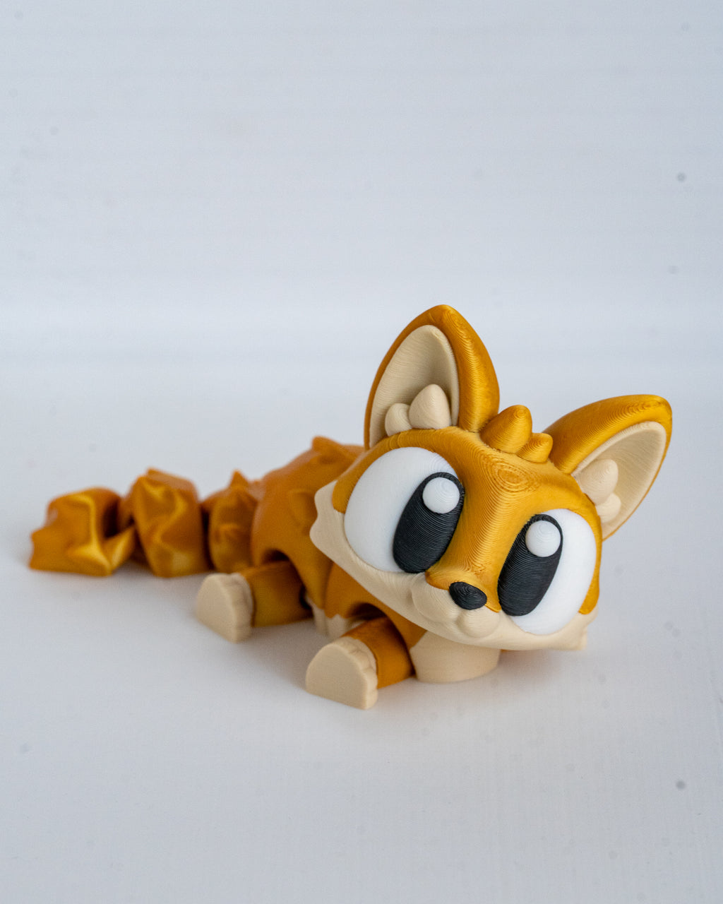 Cute fox decorative figure close up