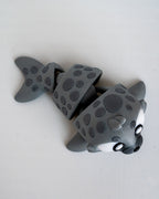 Top view of articulated seal figure