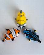 Mini fish figurine collection