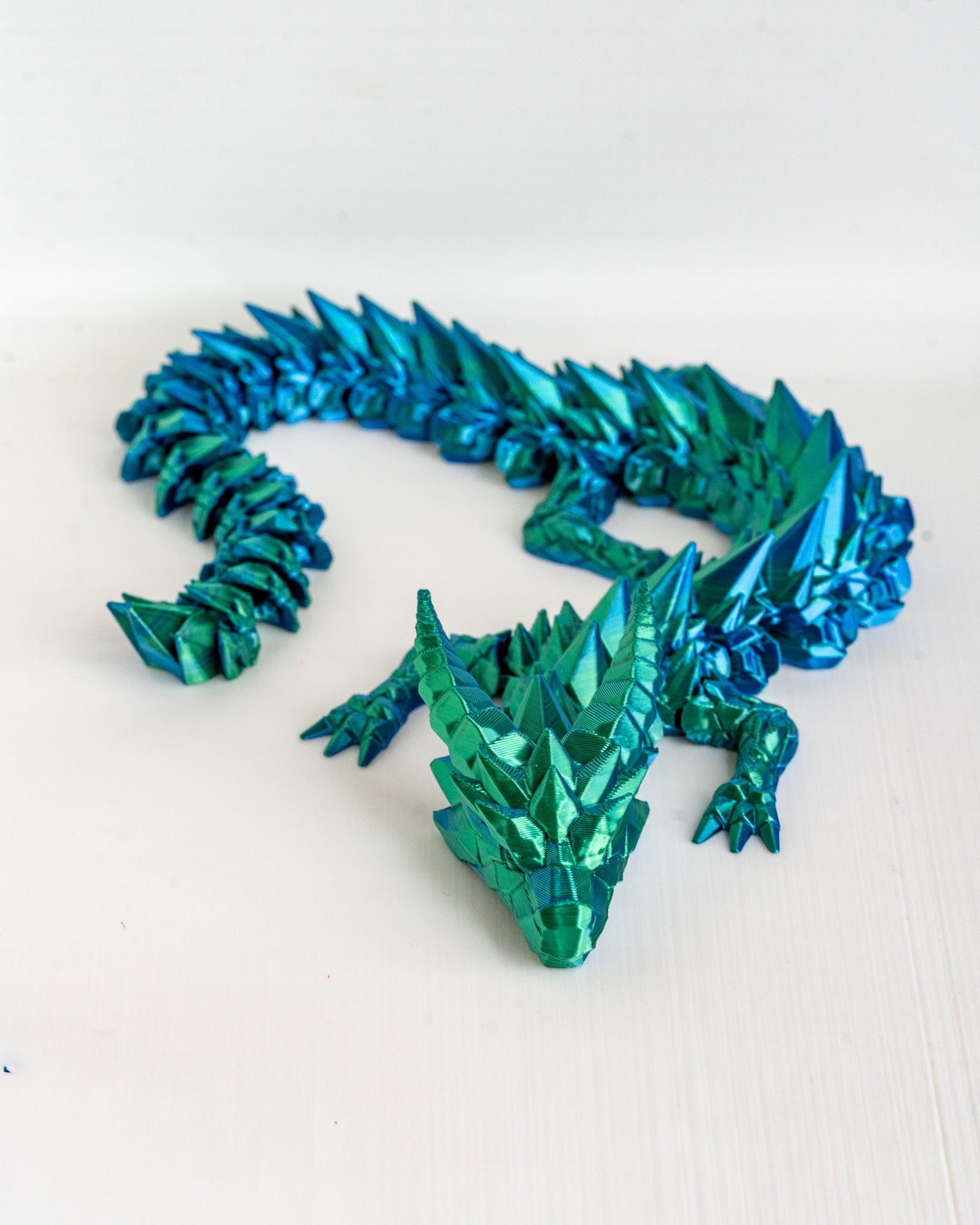 Blue Prismor dragon decorative figure