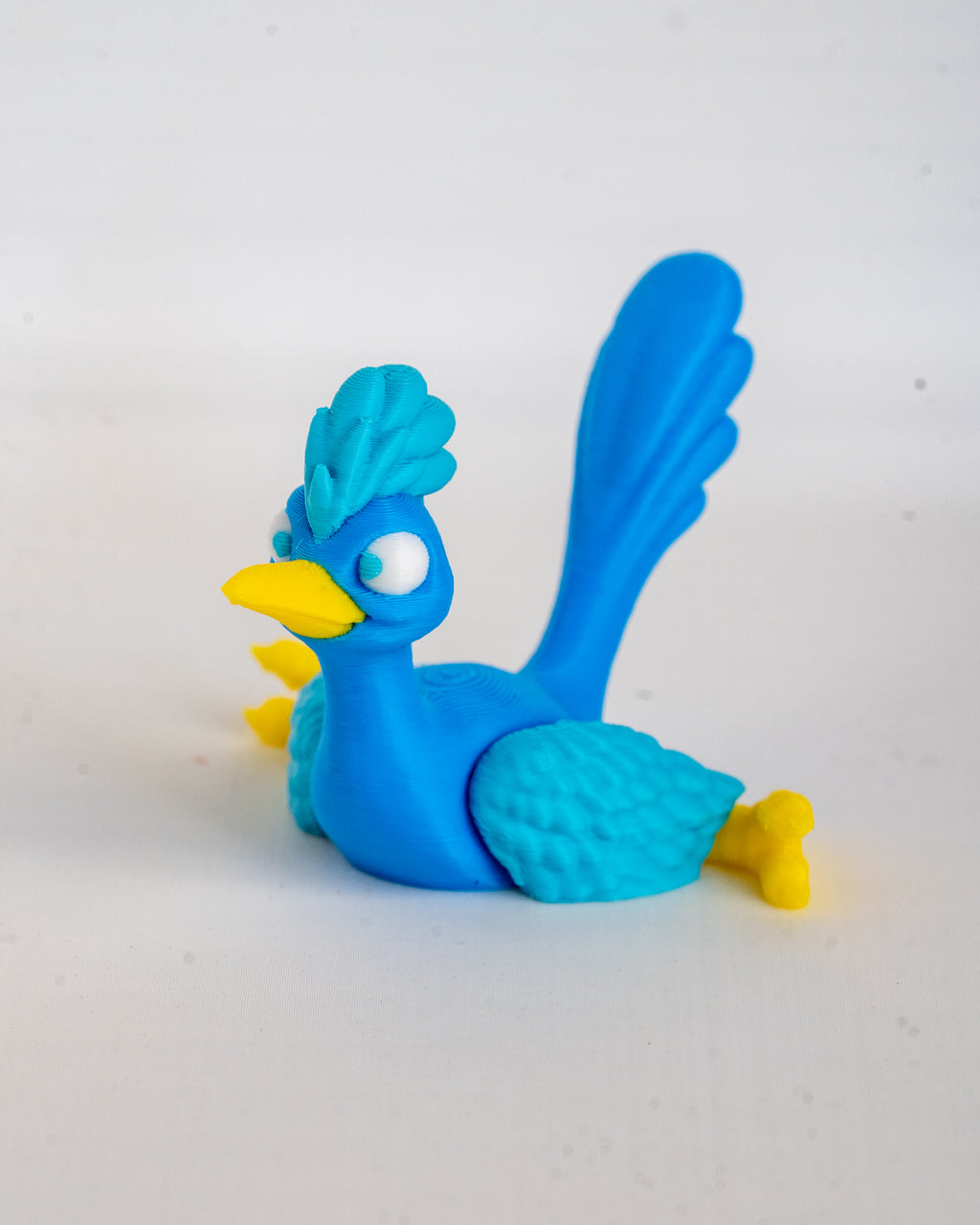 Road runner figure in sitting pose