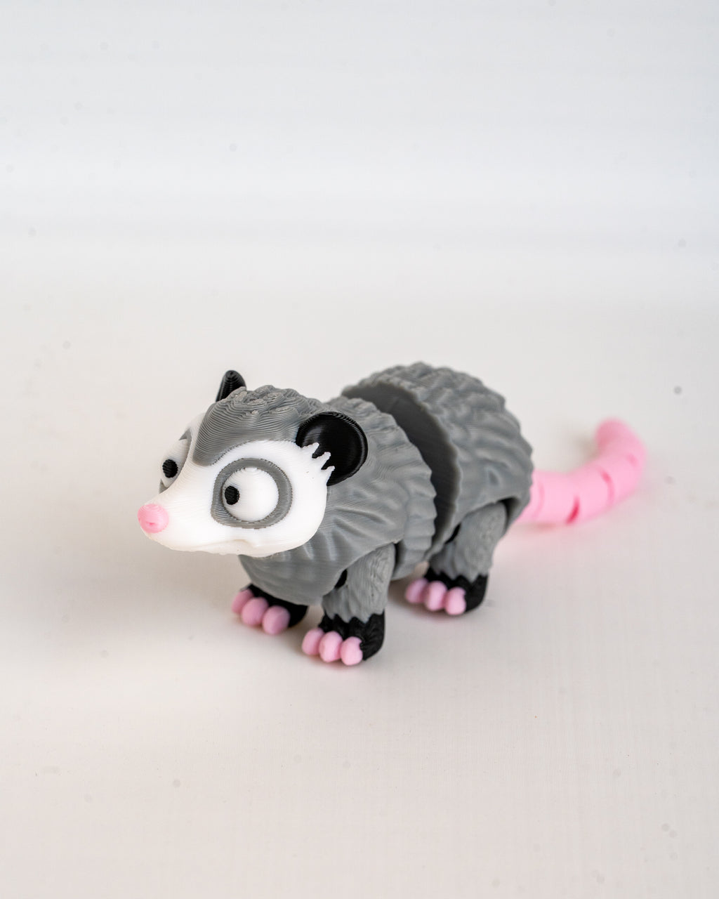 Cute possum decorative figure close up