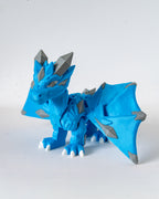 Crystal Dragon | Articulated Fantasy Dragon | 3D Printed Collectible
