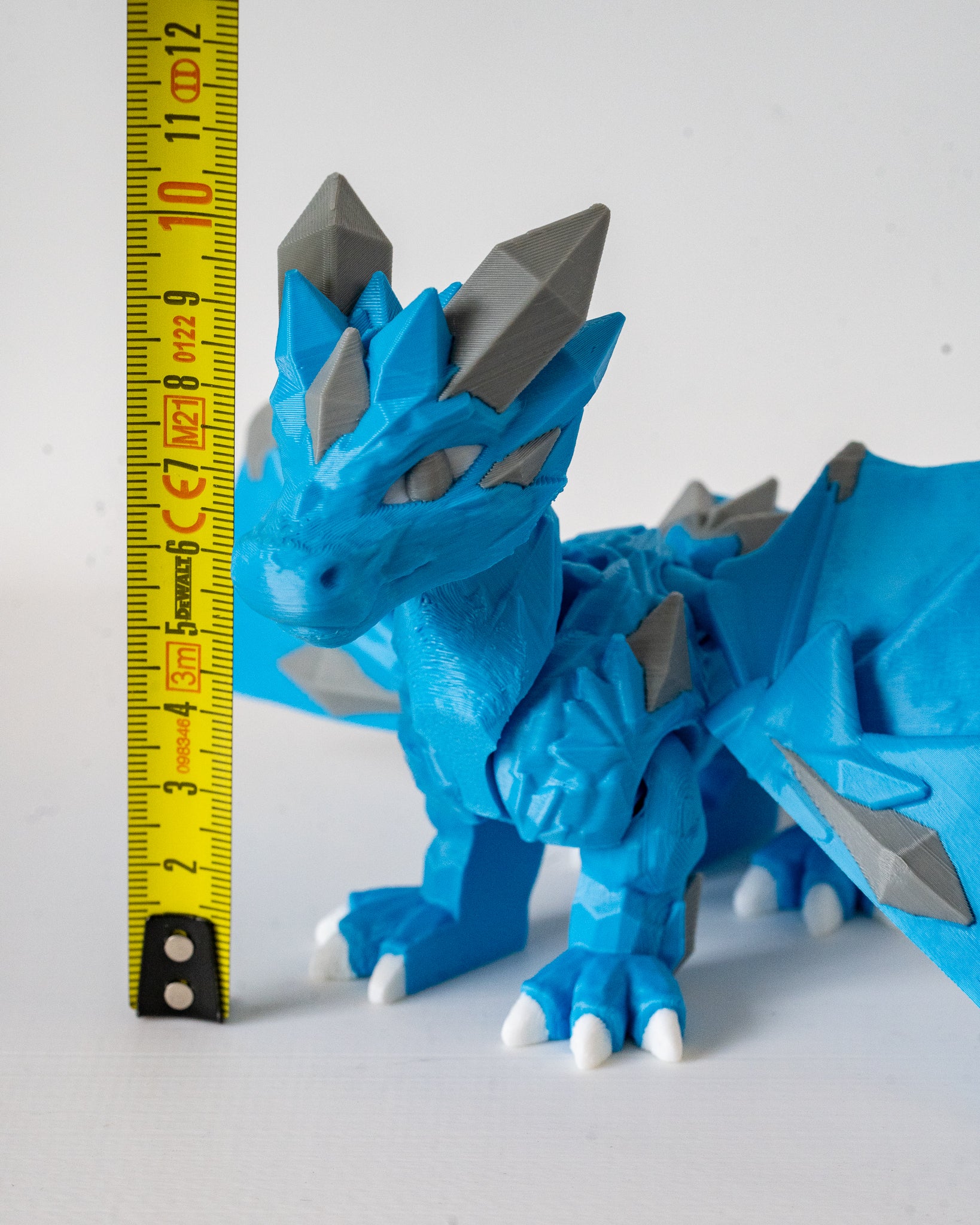 Crystal Dragon | Articulated Fantasy Dragon | 3D Printed Collectible