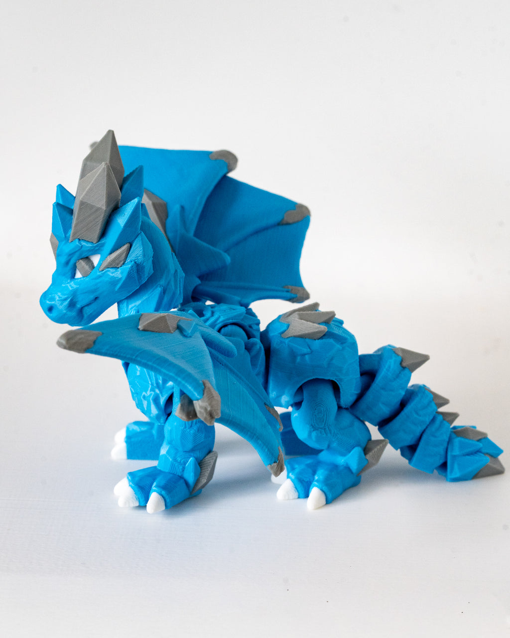Crystal Dragon | Articulated Fantasy Dragon | 3D Printed Collectible