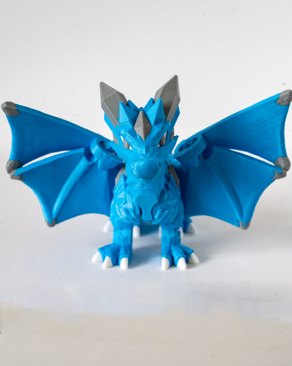 Crystal Dragon | Articulated Fantasy Dragon | 3D Printed Collectible