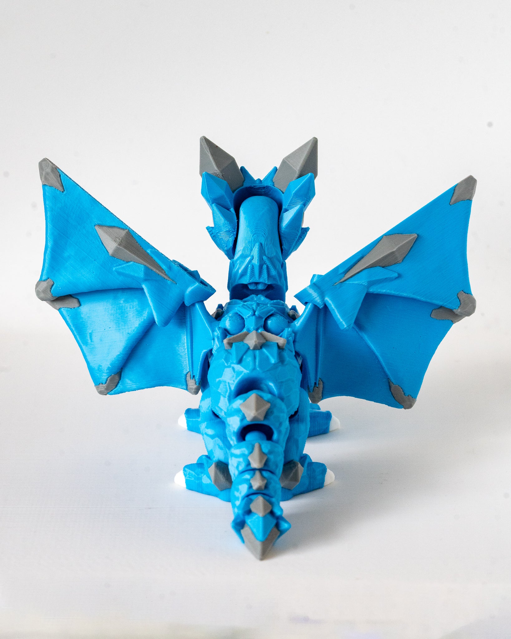 Crystal Dragon | Articulated Fantasy Dragon | 3D Printed Collectible