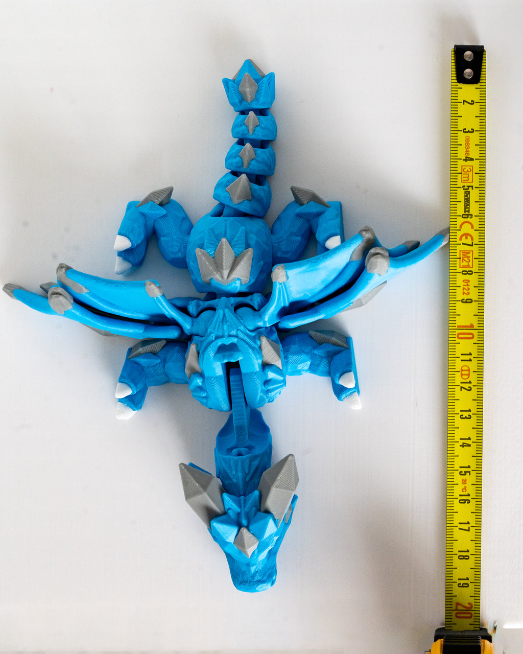 Crystal Dragon | Articulated Fantasy Dragon | 3D Printed Collectible