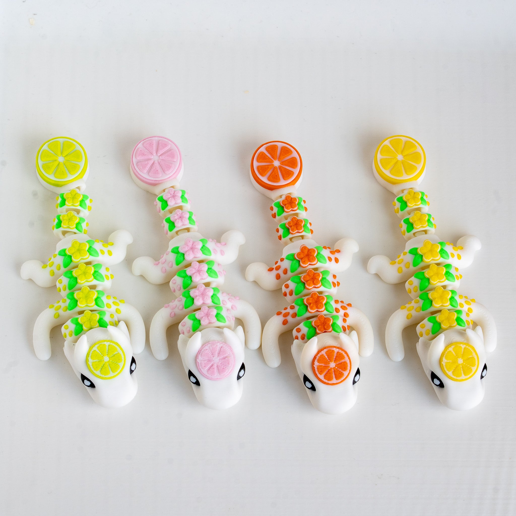 four small citrus dragon