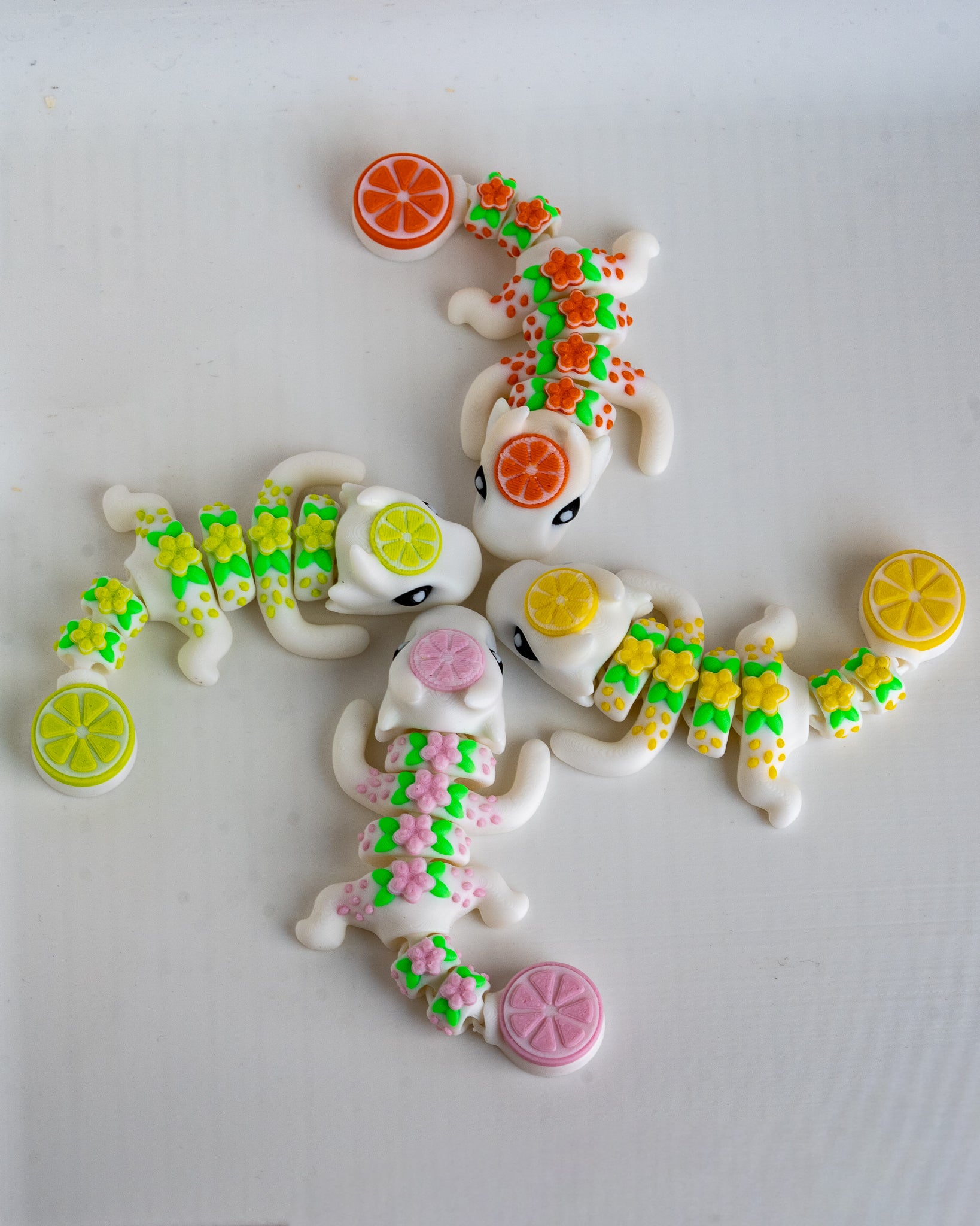 four small citrus dragon lime lemon grapefruit orange