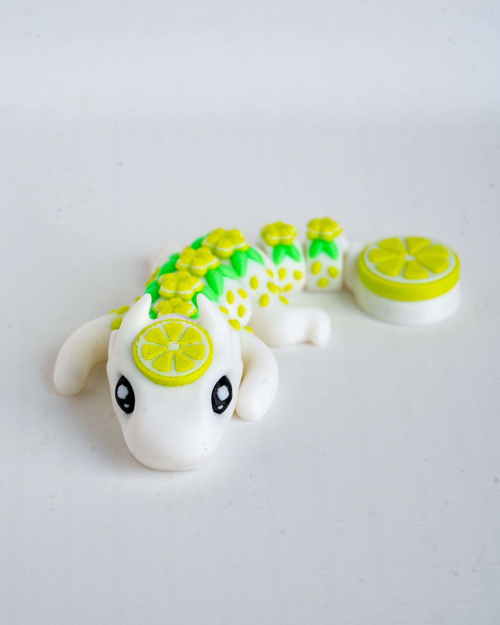 lime dragon figurine