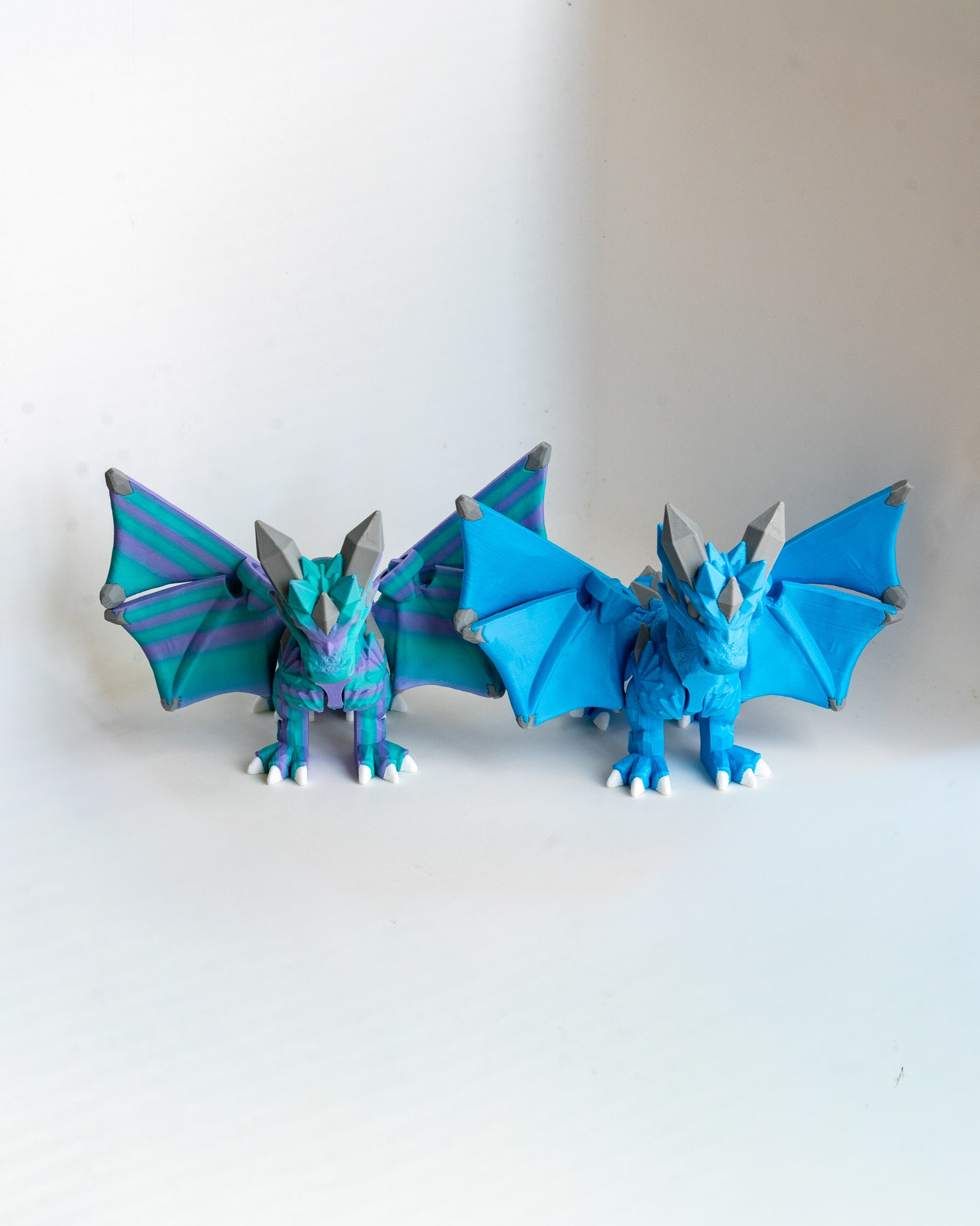 Crystal Dragon | Articulated Fantasy Dragon | 3D Printed Collectible