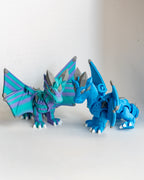 Crystal Dragon | Articulated Fantasy Dragon | 3D Printed Collectible