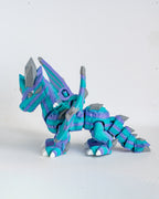 Crystal Dragon | Articulated Fantasy Dragon | 3D Printed Collectible