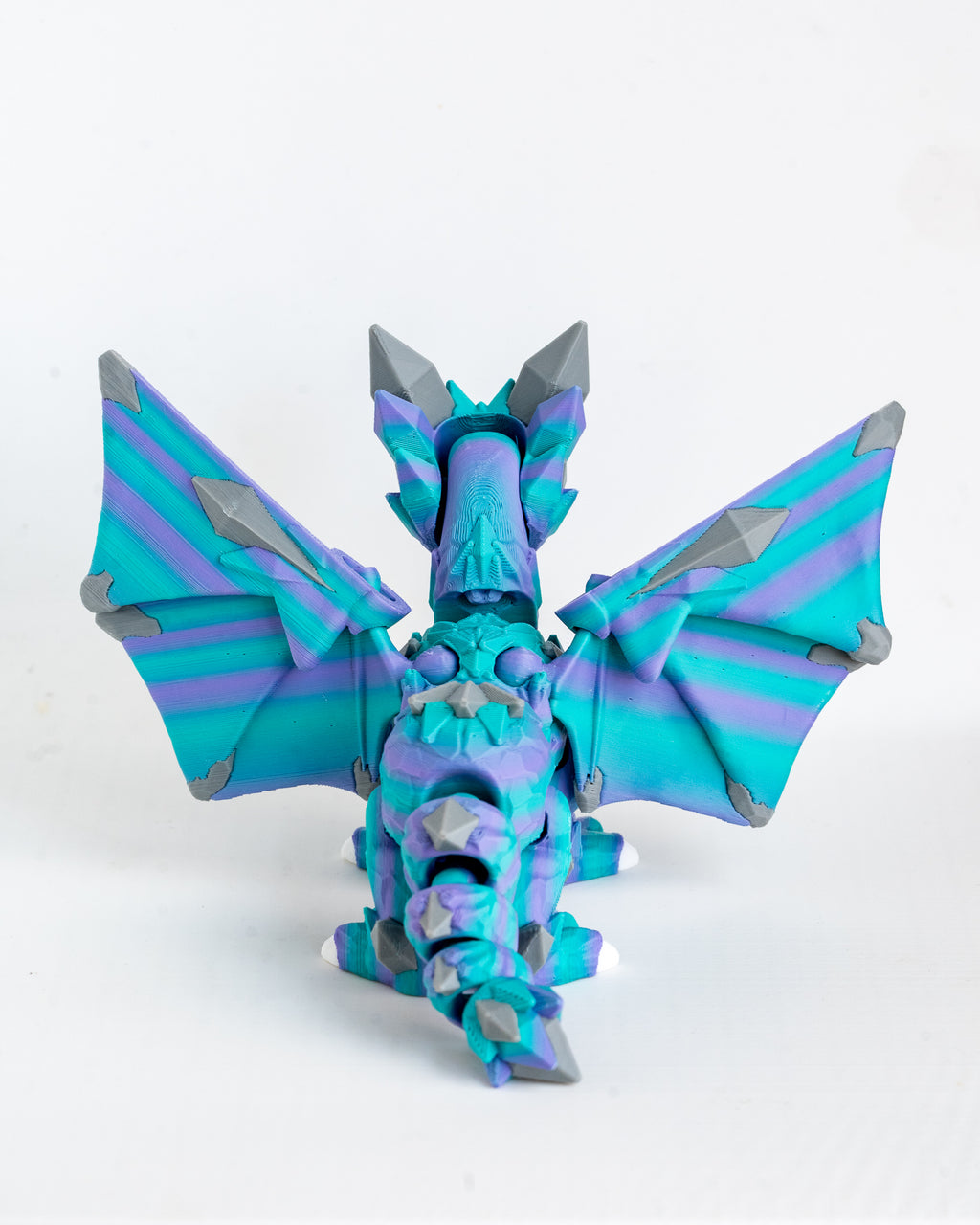 Crystal Dragon | Articulated Fantasy Dragon | 3D Printed Collectible
