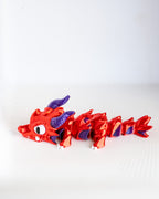 Mudrak Red Dragon - Articulated 3D Printed Fantasy Dragon