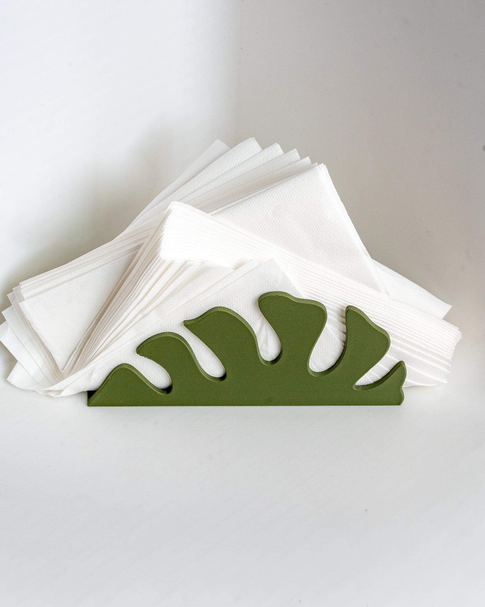 monstera napkin holder