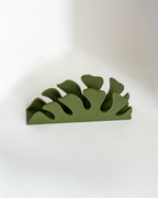 monstera napkin holder