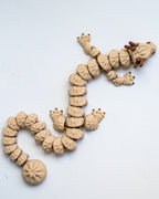 3d printed beige dumplings dragon figurine